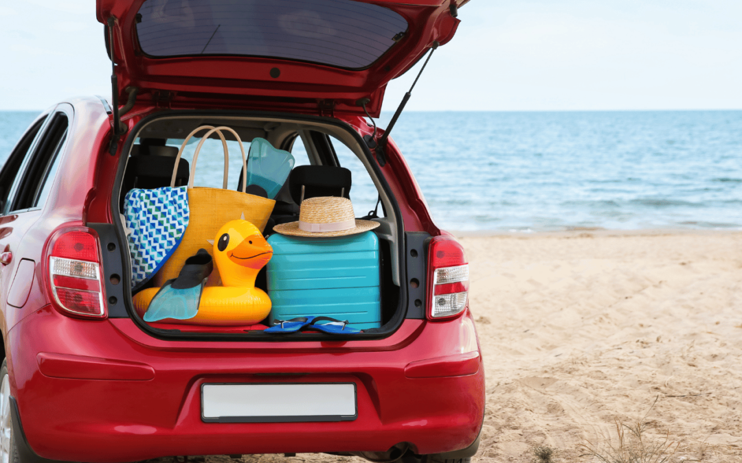 Preparativos para un viaje largo en auto